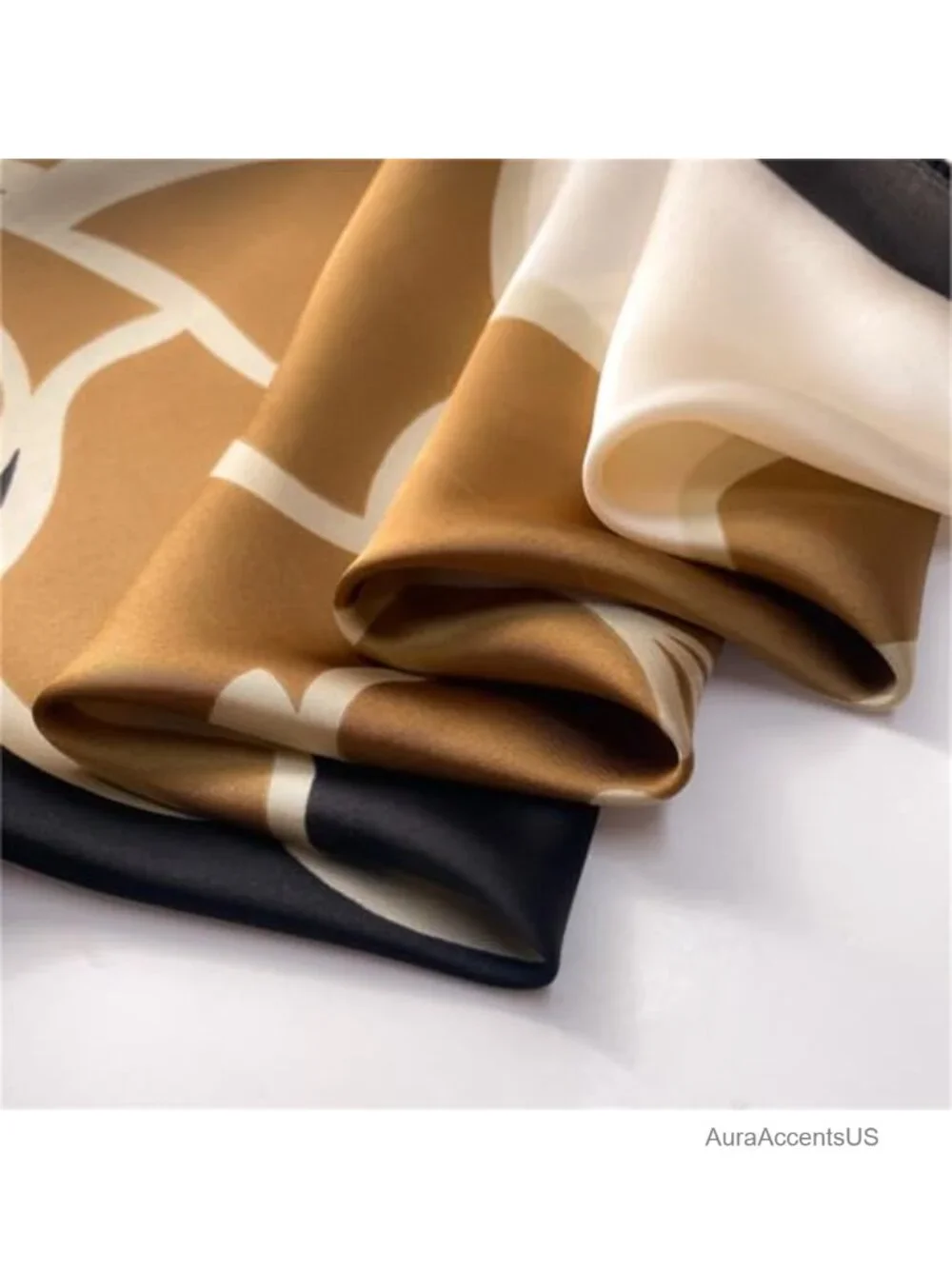 100% Pure Mulberry Silk Square Scarf - 27x27, Hair Scarf, Head Wrap